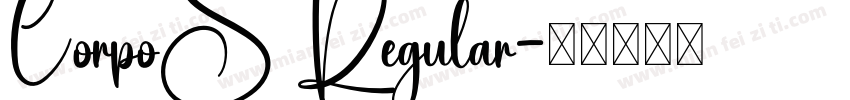 CorpoS Regular字体转换